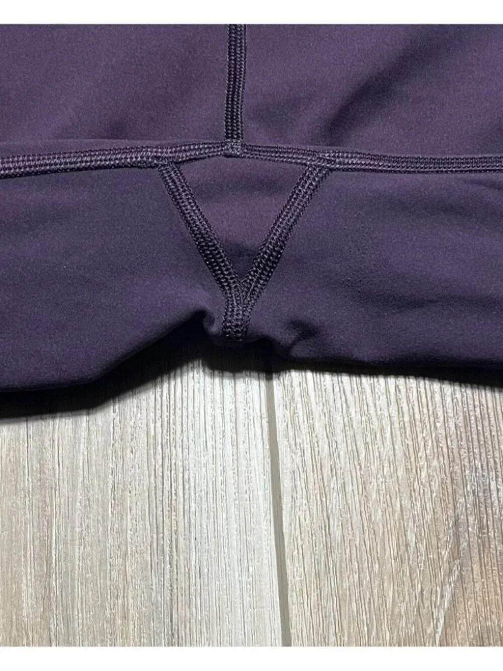 Lululemon In Movement Purple Everlux Cropped Leggings - Women Size 6 *Stained